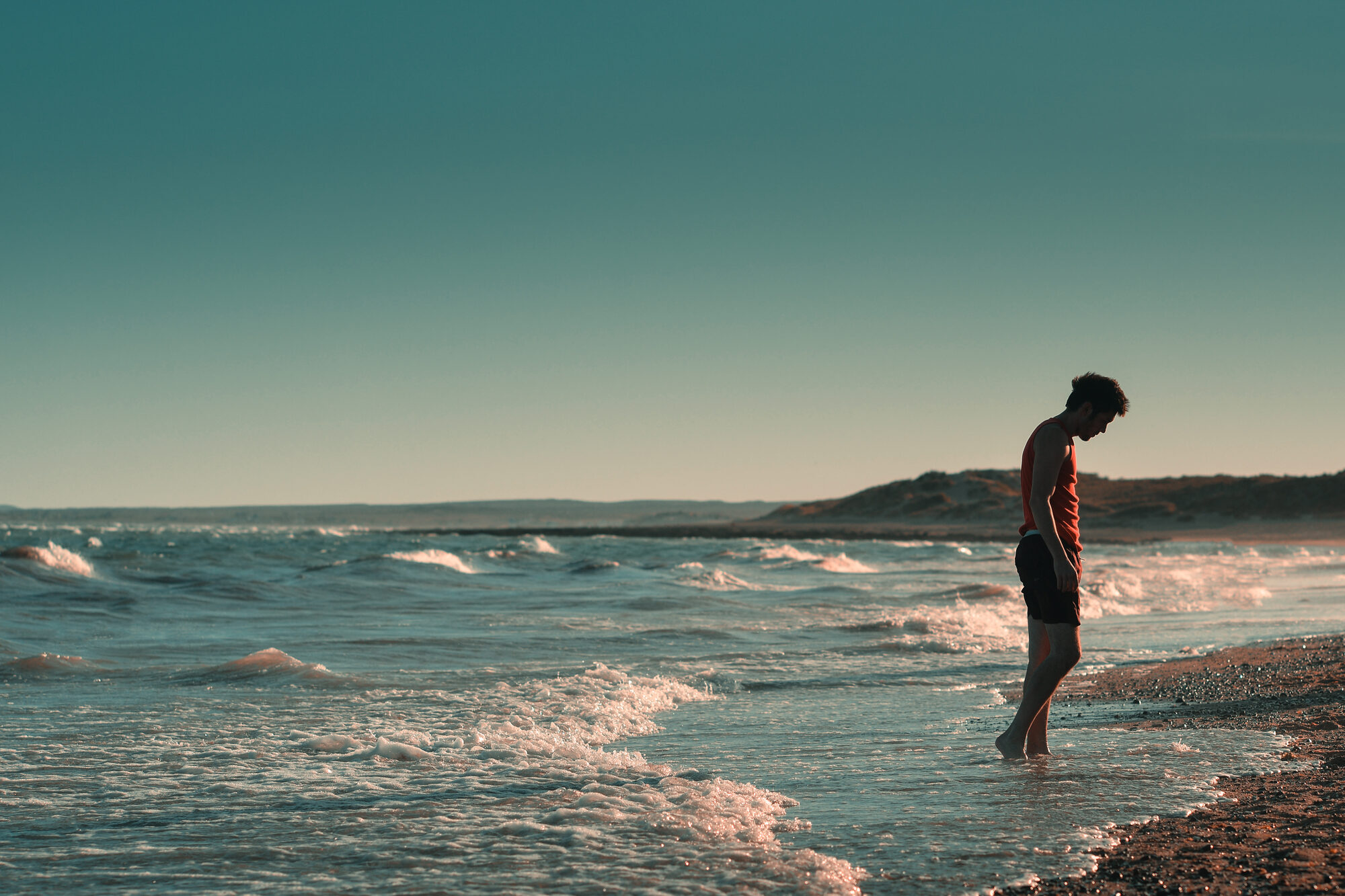 El mar de Las Grutas